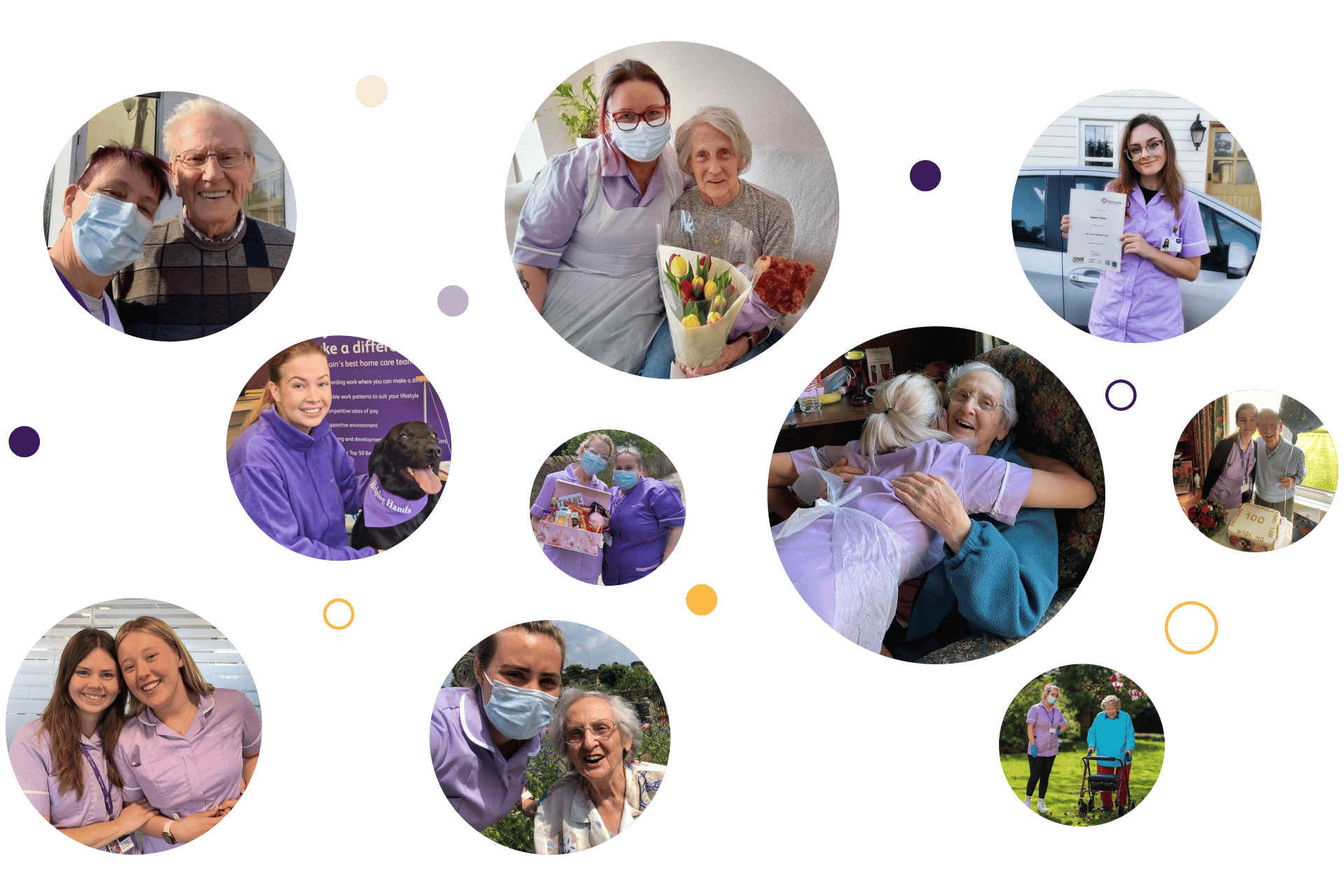 all the helping hands employees that work in adult care